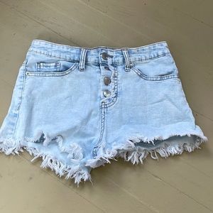 Button up Jean shorts